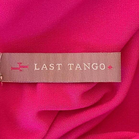 Last Tango Womens Sleeveless Asymmetric Top Layer Ruched Mini Pink Dress XS - Picture 9 of 15